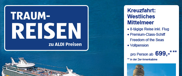 Traum-Reisen zu ALDI Preisen