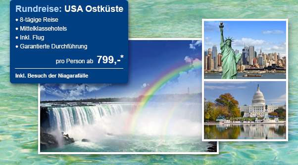 Rundreise: USA Ostküste