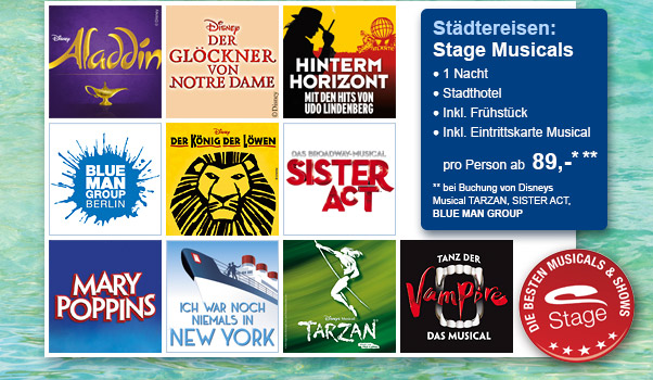Städtereisen: Stage Musicals