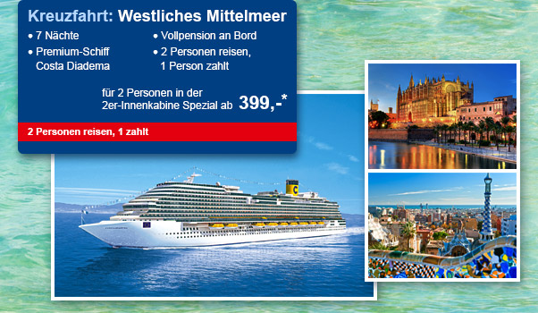 Kreuzfahrt: Westliches Mittelmeer