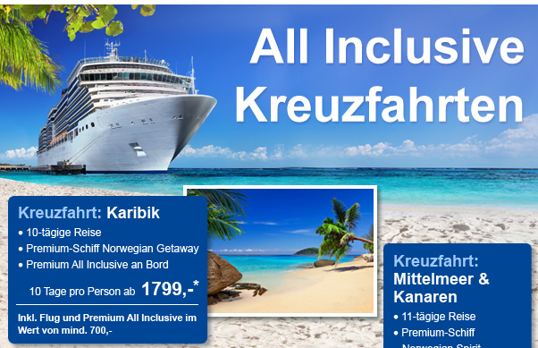 All Inclusive Kreuzfahrten