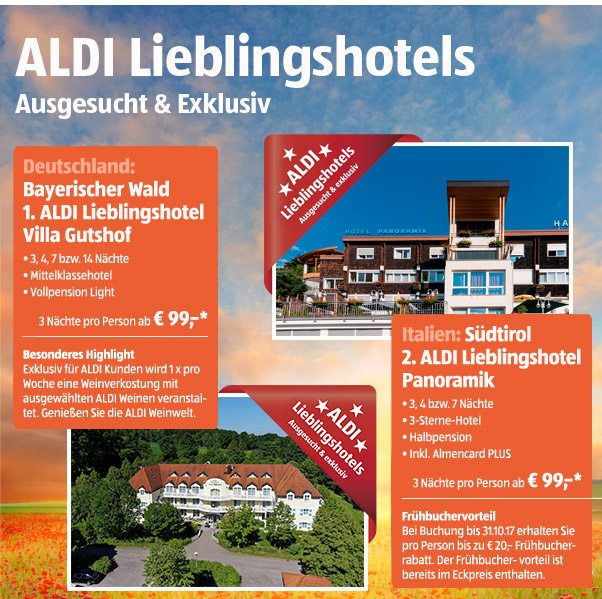 ALDI Lieblingshotels