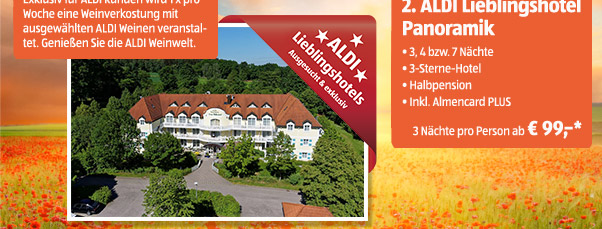 ALDI Lieblingshotels
