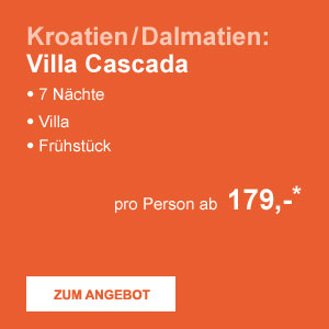 Kroatien / Dalmatien: Villa Cascada