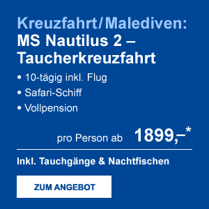 Kreuzfahrt/Malediven: MS Nautilus 2 - Taucherkreuzfahrt