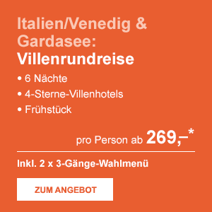 Italien/Venedig & Gardasee: Villenrundreise