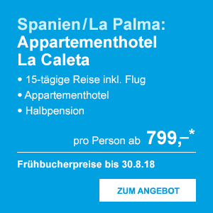 Spanien / La Palma: Appartementhotel La Caleta