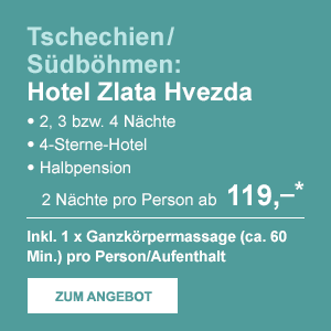 Tschechien/Südböhmen: Hotel Zlata Hvezda