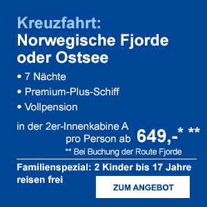 Kreuzfahrt: Norwegische Fjorde oder Ostsee
