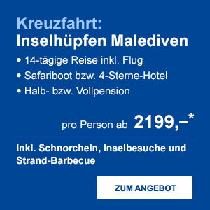 Kreuzfahrt: Inselhüpfen Malediven