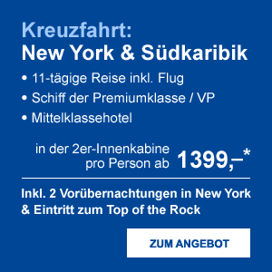 Kreuzfahrt: New York & Südkaribik