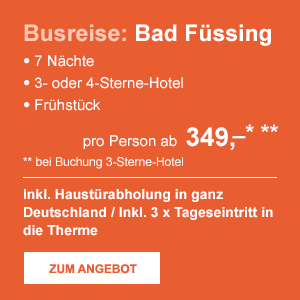 Busreise: Bad Füssing