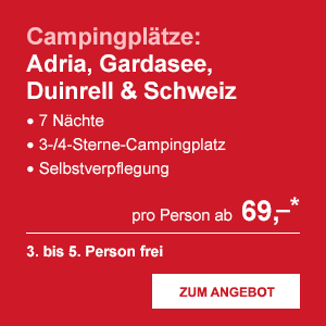 Campingplätze: Adria, Gardasee, Duinrell & Schweiz
