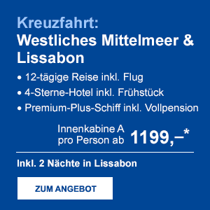 Kreuzfahrt: Westliches Mittelmeer & Lissabon