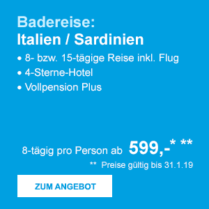 Badereise: Italien / Sardinien