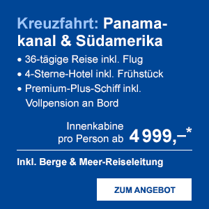 Kreuzfahrt: Panamakanal & Südamerika