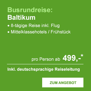 Busrundreise: Baltikum