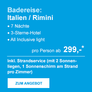 Badereise: Italien / Rimini
