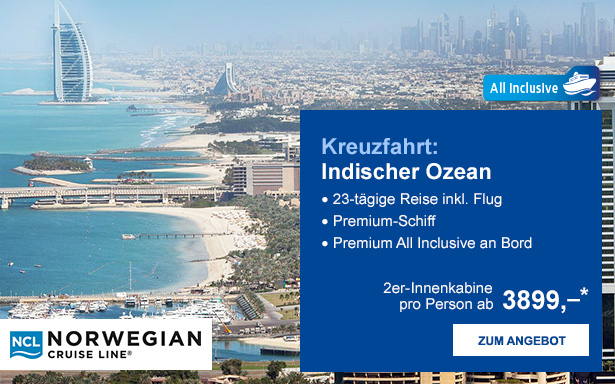 Kreuzfahrt: Indischer Ozean
