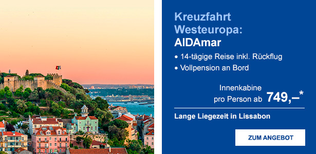 Kreuzfahrt Westeuropa: AIDAmar 