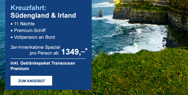 Kreuzfahrt: Südengland & Irland