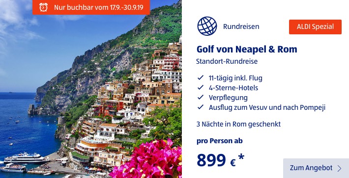 ALDI Spezial: Golf von Neapel & Rom