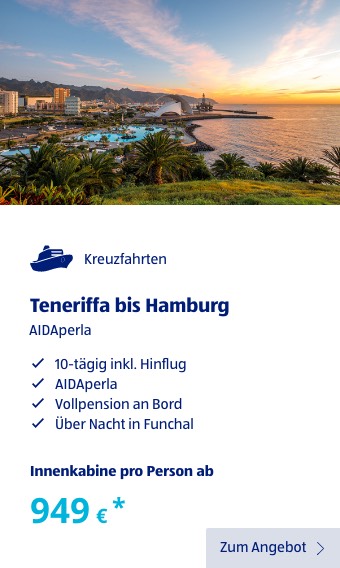 Teneriffa bis Hamburg
