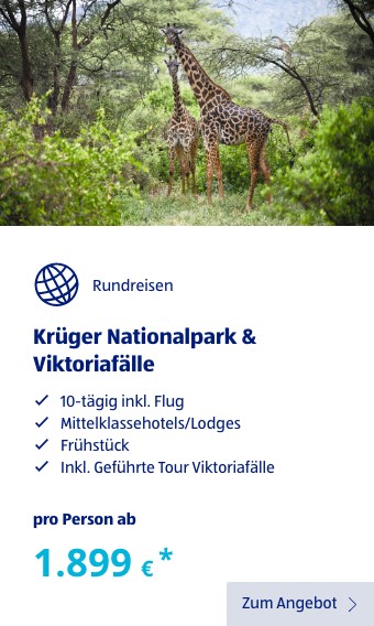 Krüger Nationalpark & Viktoriafälle