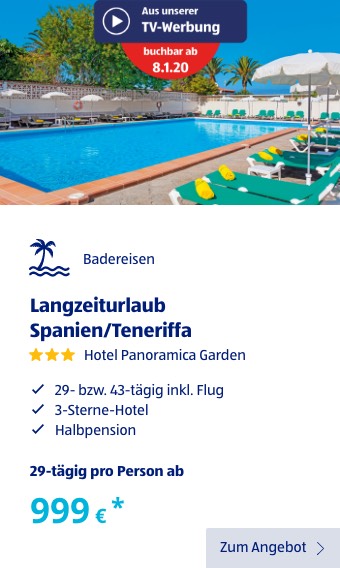 Langzeiturlaub Spanien/Teneriffa