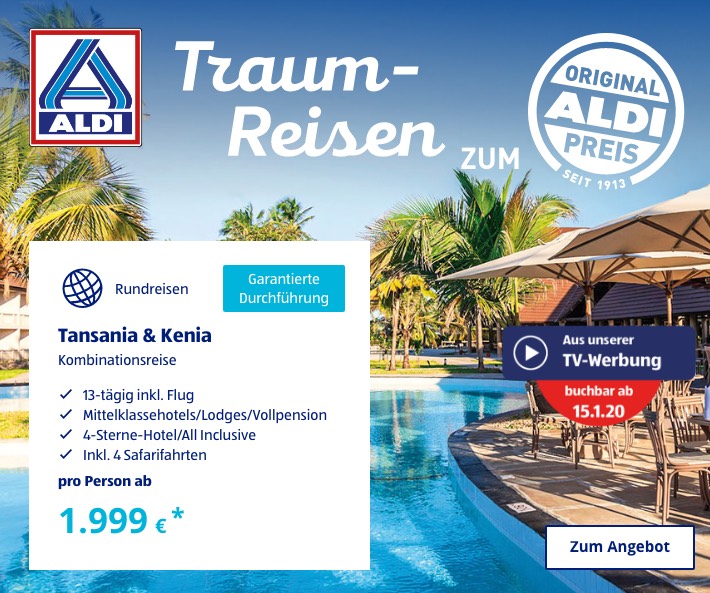 Traum-Reisen zum ALDI Preis