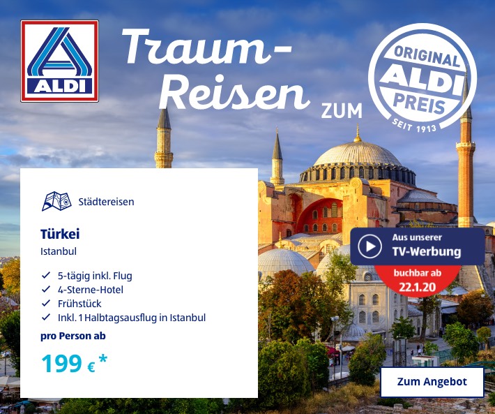 Traum-Reisen zum ALDI Preis