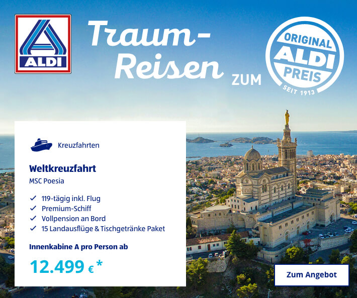 Traum-Reisen zum ALDI Preis