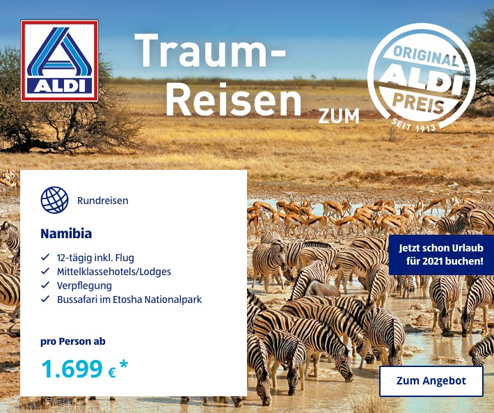 Traum-Reisen zum ALDI Preis