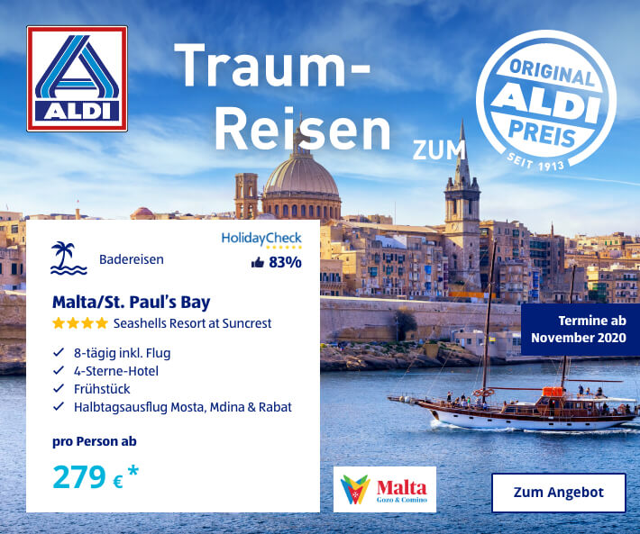 Traum-Reisen zum ALDI Preis