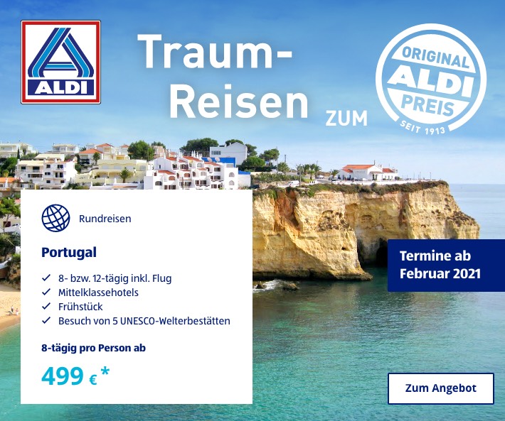 Traum-Reisen zum ALDI Preis