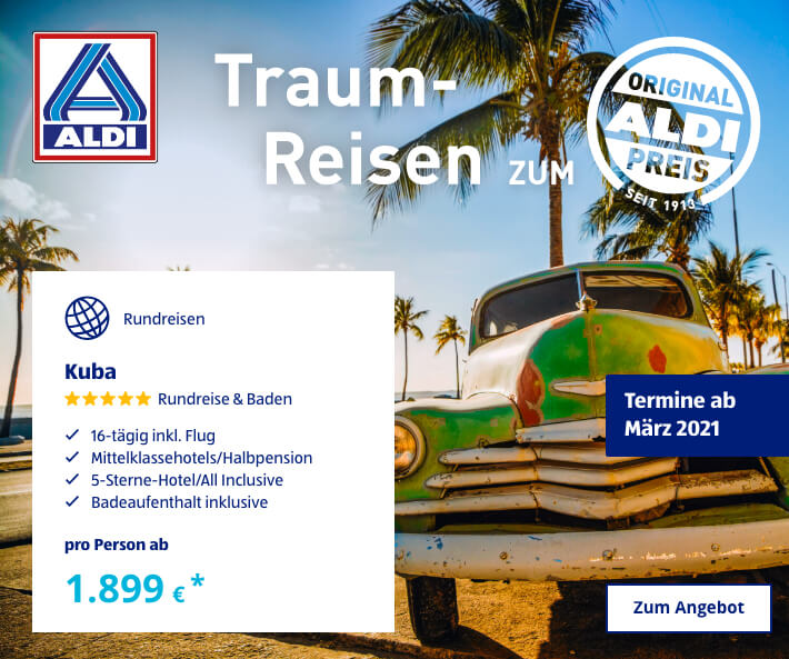 Traum-Reisen zum ALDI Preis