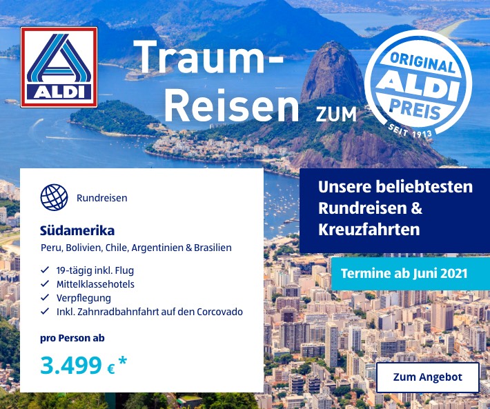 Traum-Reisen zum ALDI Preis