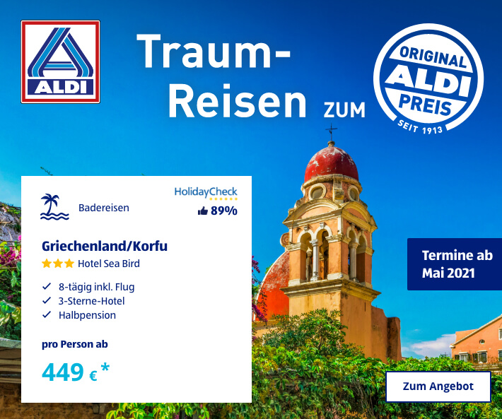 Traum-Reisen zum ALDI Preis