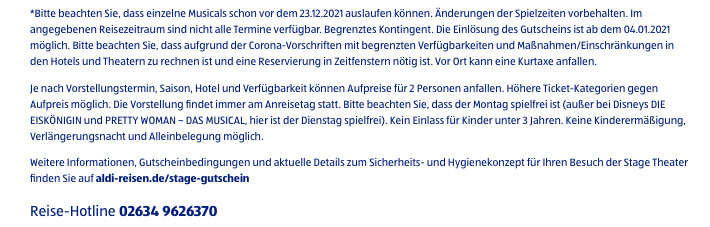 Stage Entertainment: Musical Geschenk-Box