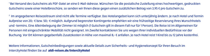 IntercityHotel-Gutschein